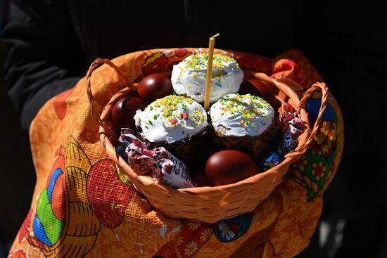 Russia Religion Orthodox Easter Preparations