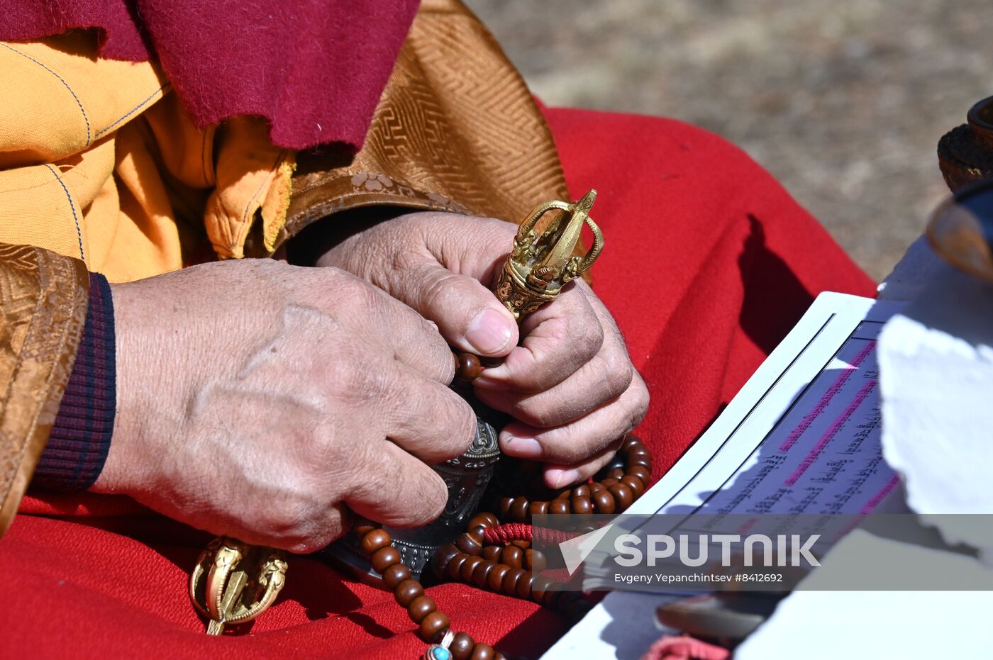 Fire ritual at Chita Datsan