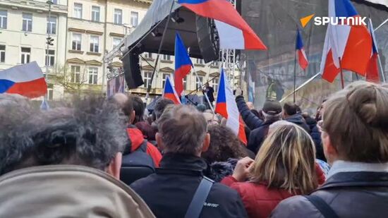 Anti-government rally over worsening cost-of-living crisis in Prague