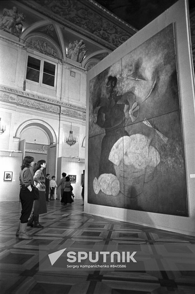 Exhibition of works by Mexican artist Rufino Tamayo at State Hermitage