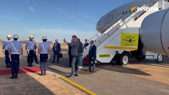 Russian Foreign Minister Sergey Lavrov arrives in Brazil on an official visit