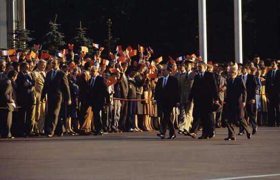 French delegation visits USSR