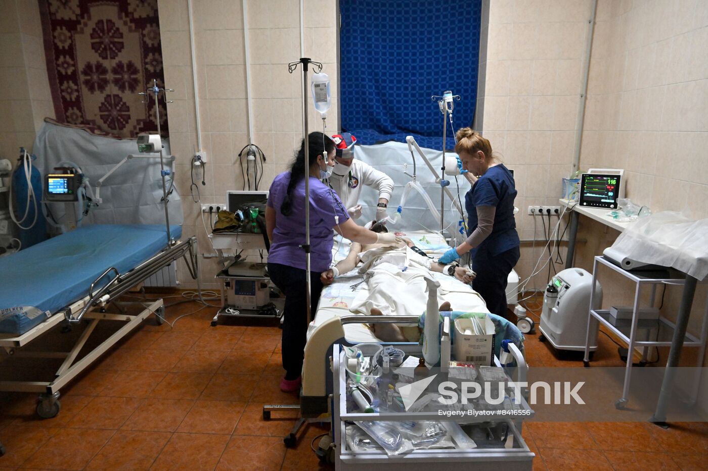 Russia Ukraine Military Operation Frontline Hospital