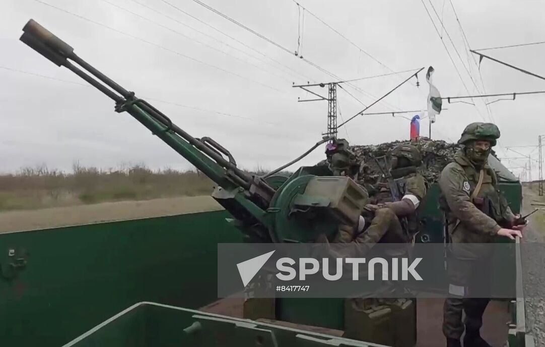 Russia Ukraine Military Operation Armored Train