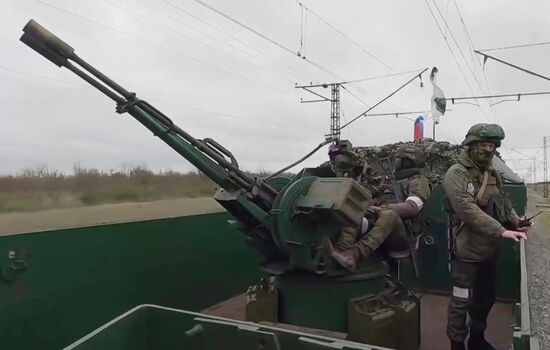 Russia Ukraine Military Operation Armored Train