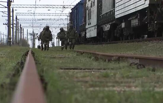 Russia Ukraine Military Operation Armored Train