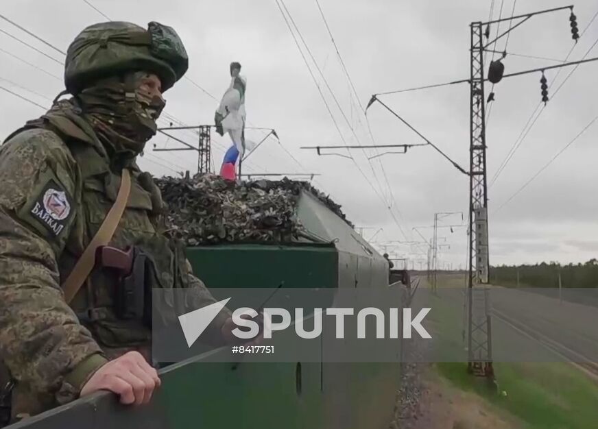 Russia Ukraine Military Operation Armored Train