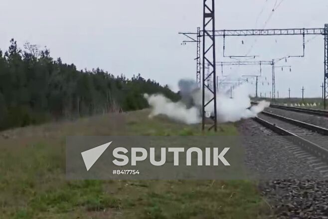 Russia Ukraine Military Operation Armored Train