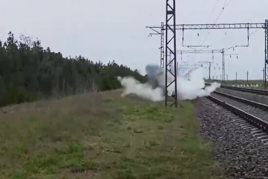 Russia Ukraine Military Operation Armored Train