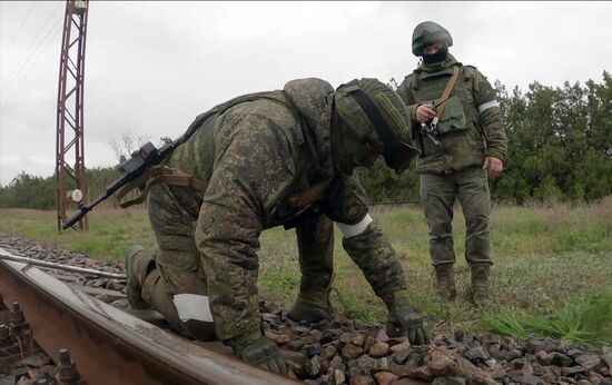 Russia Ukraine Military Operation Armored Train