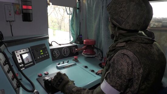 Russia Ukraine Military Operation Armored Train