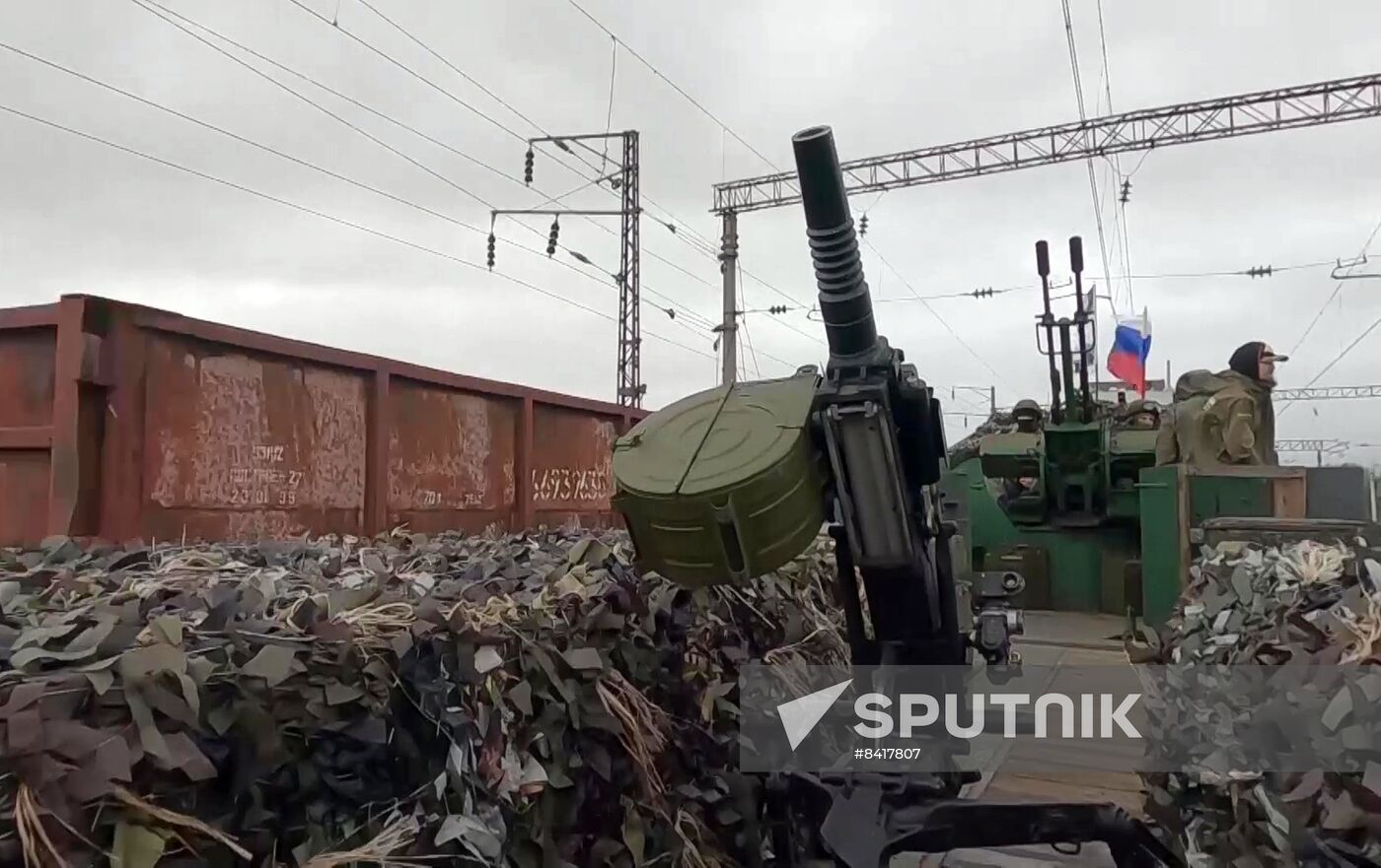 Russia Ukraine Military Operation Armored Train