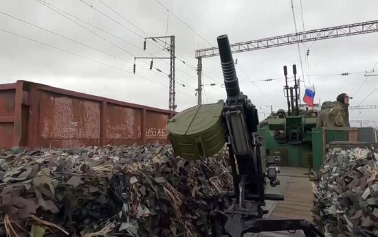 Russia Ukraine Military Operation Armored Train
