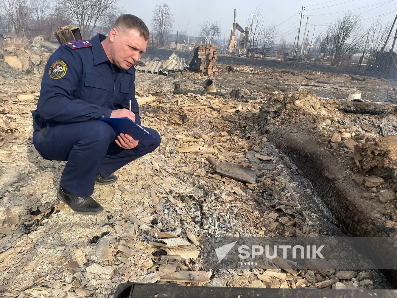 Russia Fire Damage