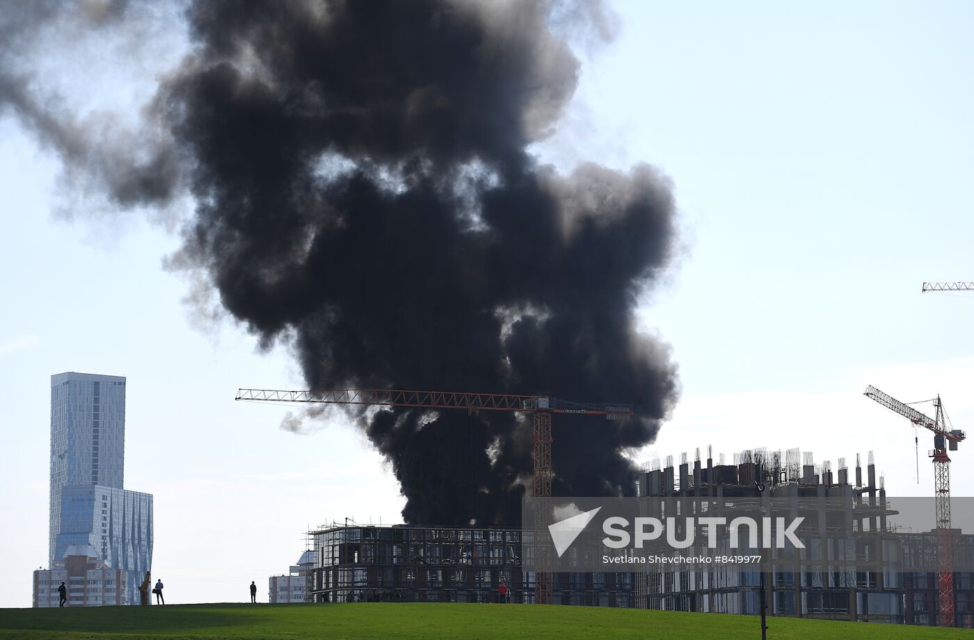 Russia Construction Site Fire