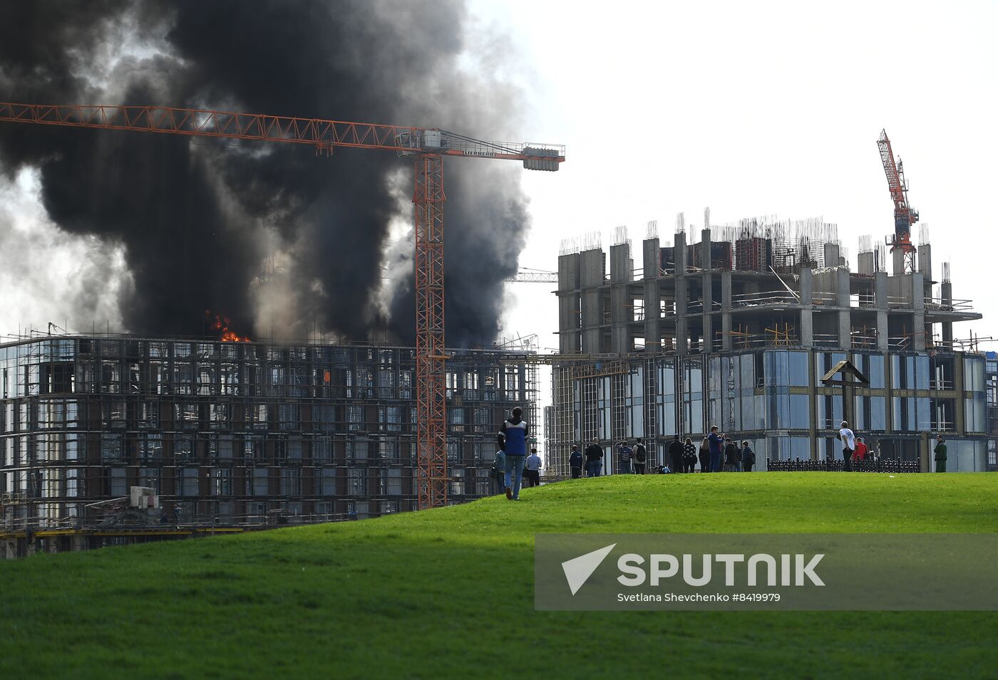 Russia Construction Site Fire
