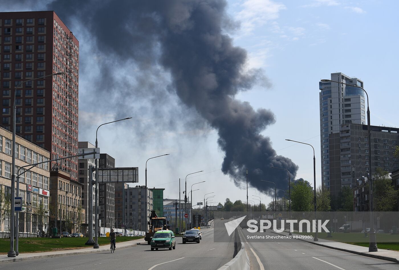 Russia Construction Site Fire