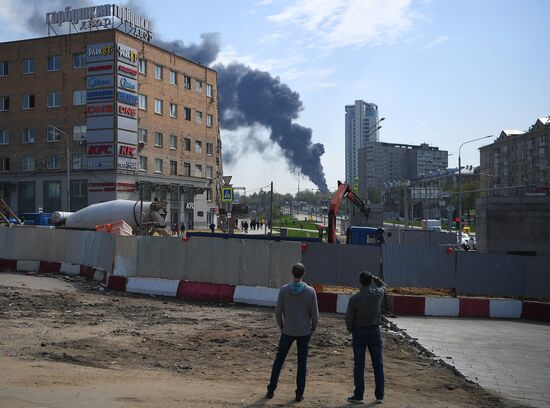 Russia Construction Site Fire