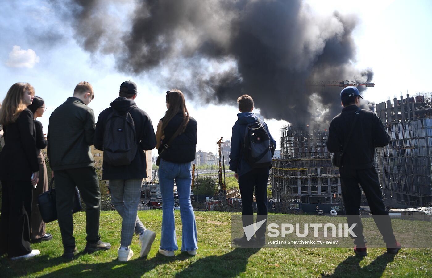 Russia Construction Site Fire