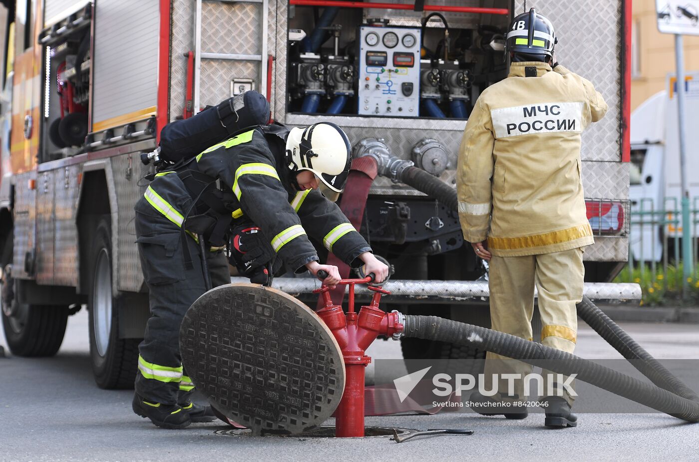 Russia Construction Site Fire