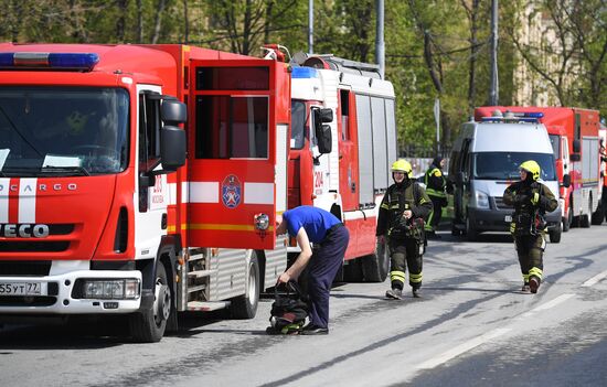 Russia Construction Site Fire