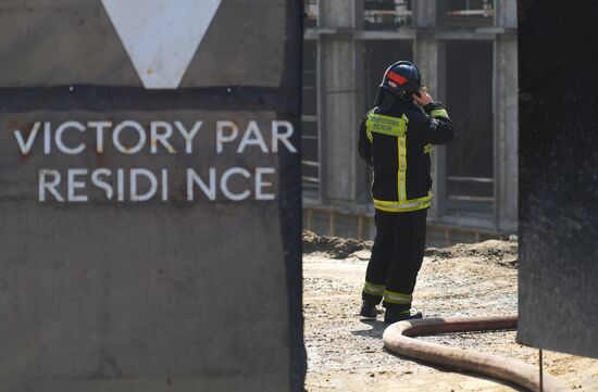 Russia Construction Site Fire