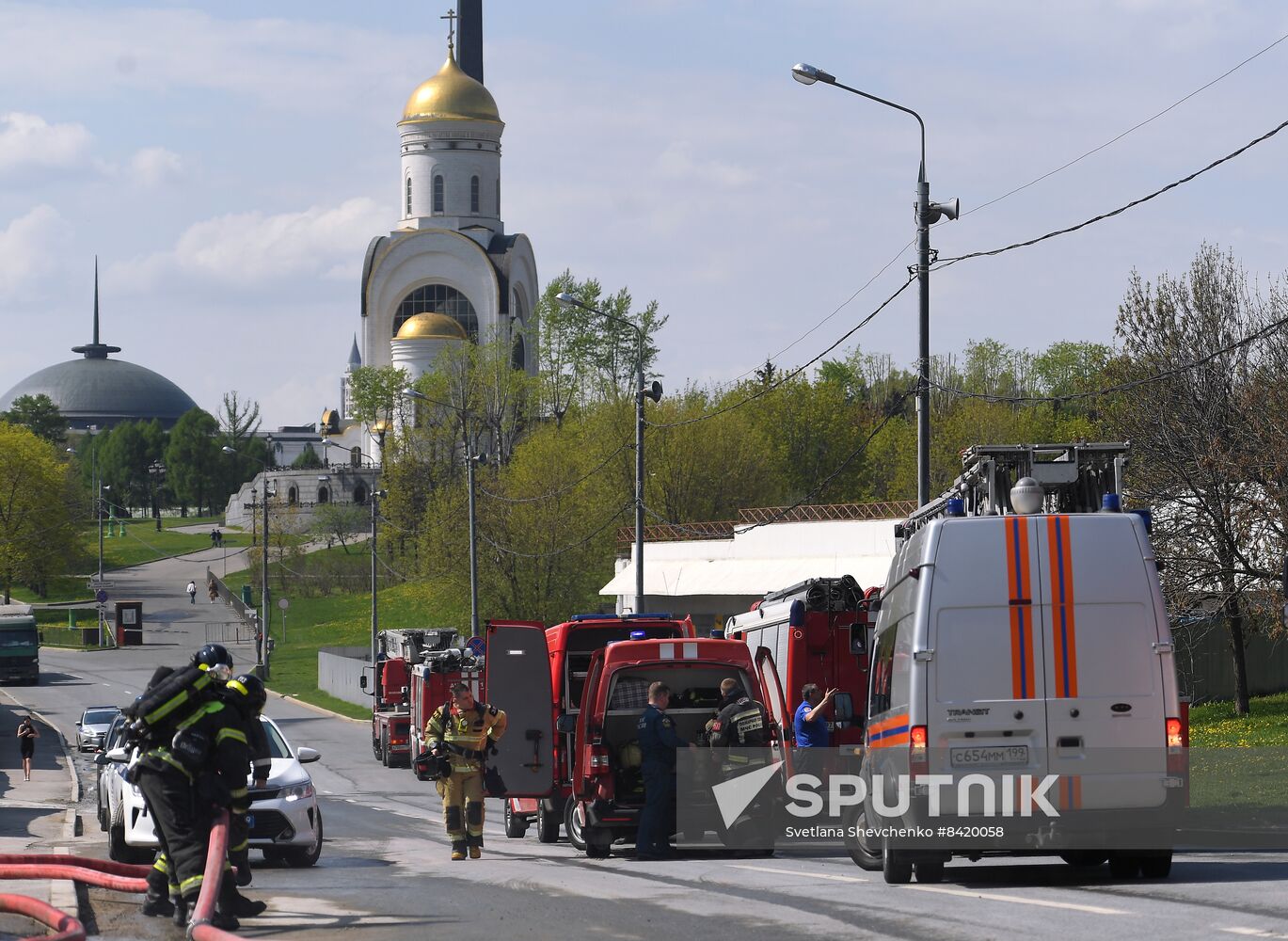 Russia Construction Site Fire