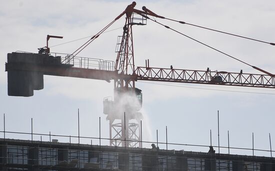 Russia Construction Site Fire