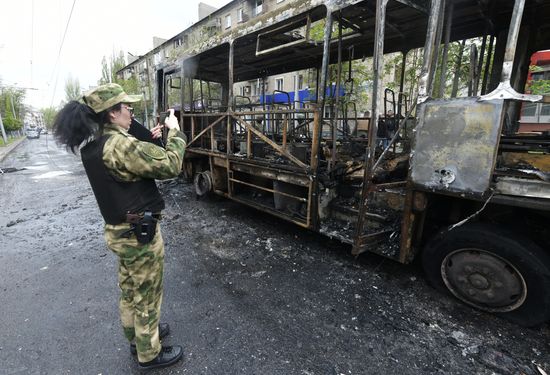 Russia DPR Shelling