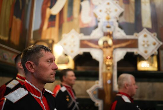 Russia Cossack Prayer Service