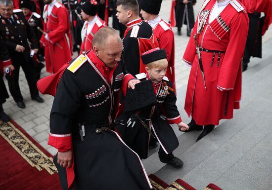 Russia Cossack Prayer Service