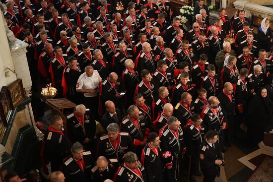 Russia Cossack Prayer Service