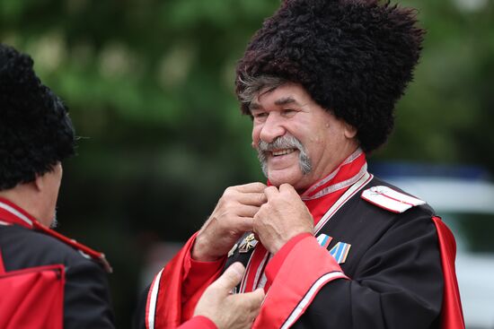 Russia Cossack Prayer Service