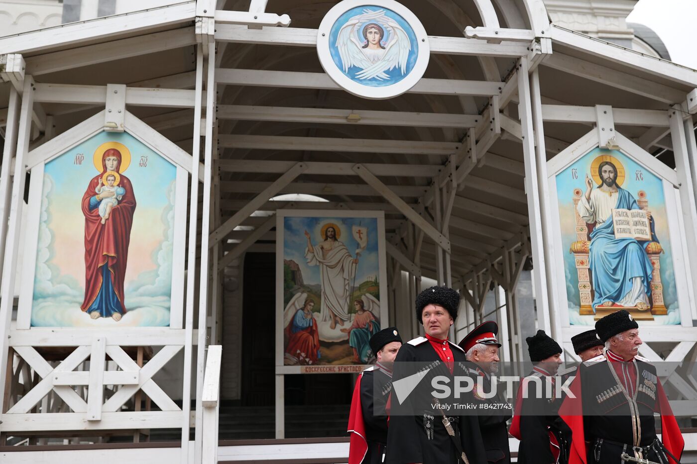 Russia Cossack Prayer Service