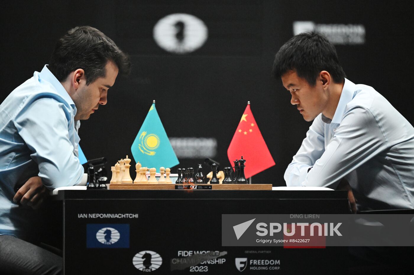 Ian Nepomniachtchi & Ding Liren, FIDE World Championship 2023, Astana