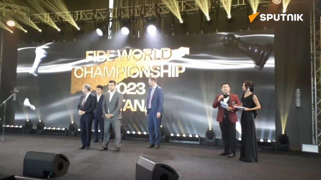 The closing ceremony of the FIDE World Championship in Astana