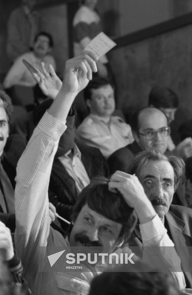 Founding congress of Social Democratic Party in Moscow