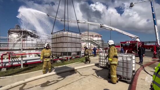 Russia Fuel Depot Fire