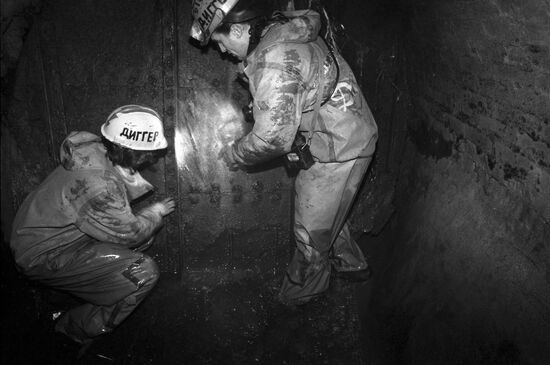 Moscow digger Vadim Mikhailov