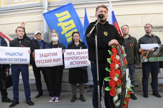 Russia Latvia Victory Day Outlaw Rally