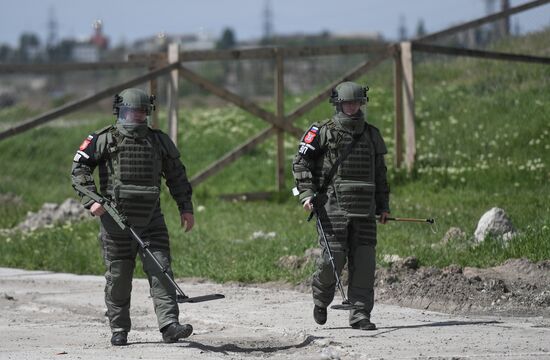 Russia Ukraine Military Operation Bridge Restoration