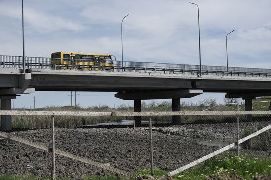 Russia Ukraine Military Operation Bridge Restoration