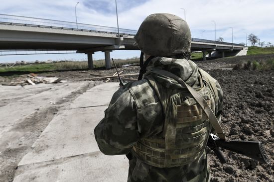 Russia Ukraine Military Operation Bridge Restoration