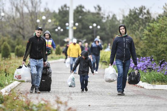 Russia Ukraine Military Operation Evacuees