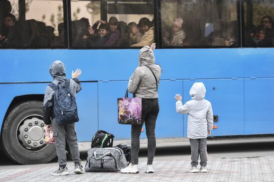 Russia Ukraine Military Operation Evacuees