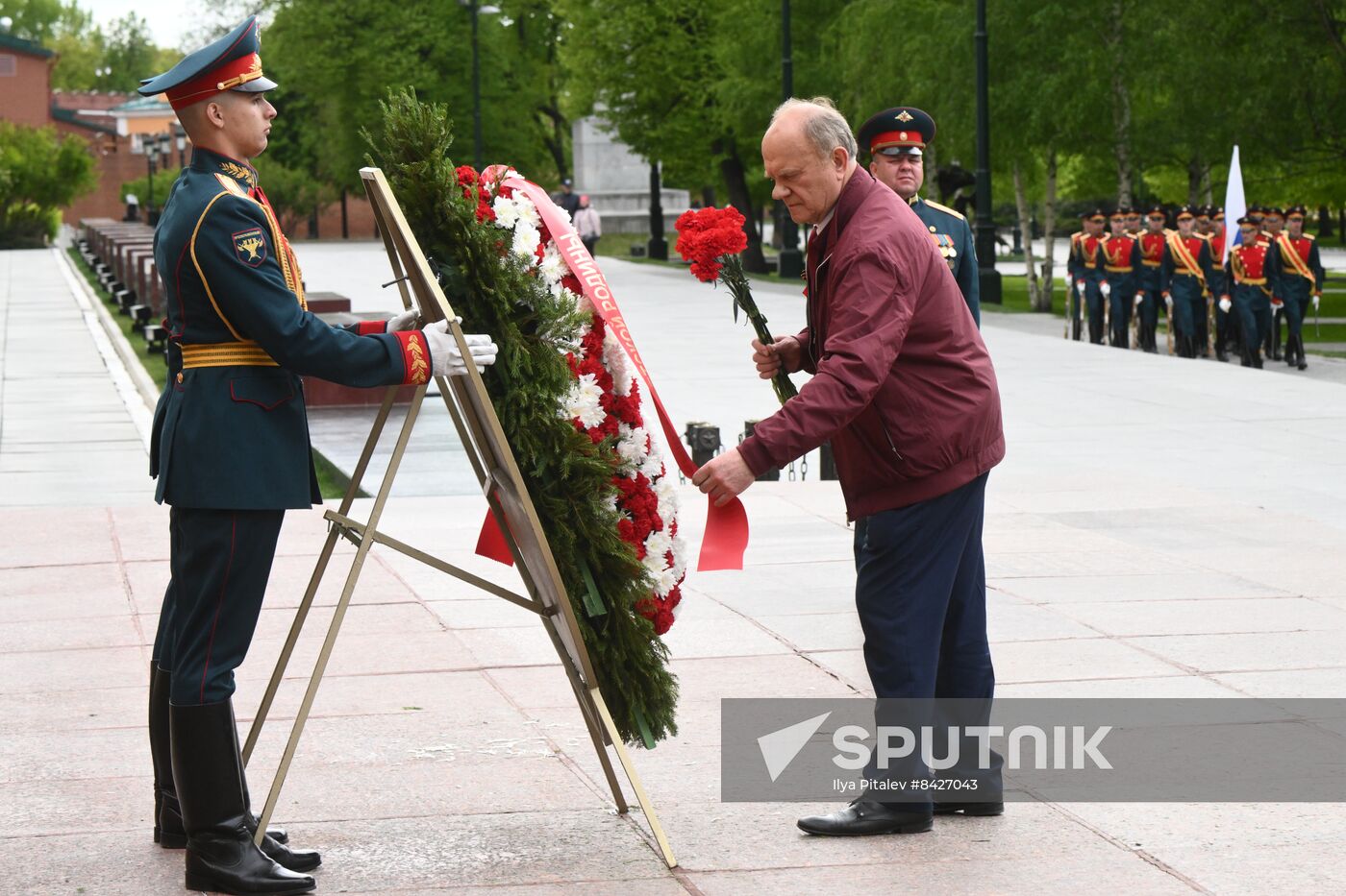 Russia WWII Wreath Laying