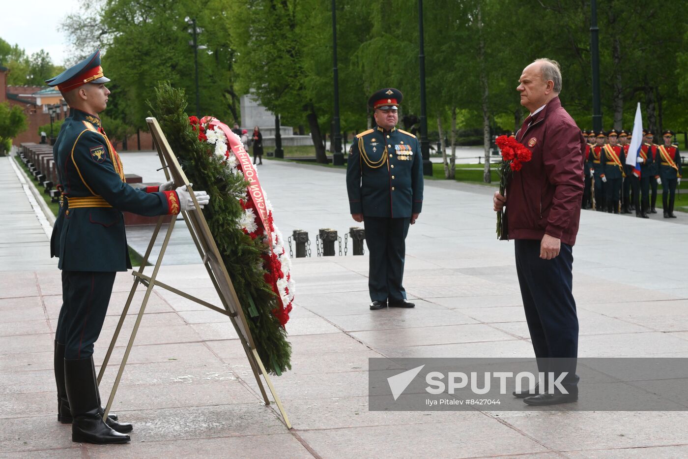 Russia WWII Wreath Laying