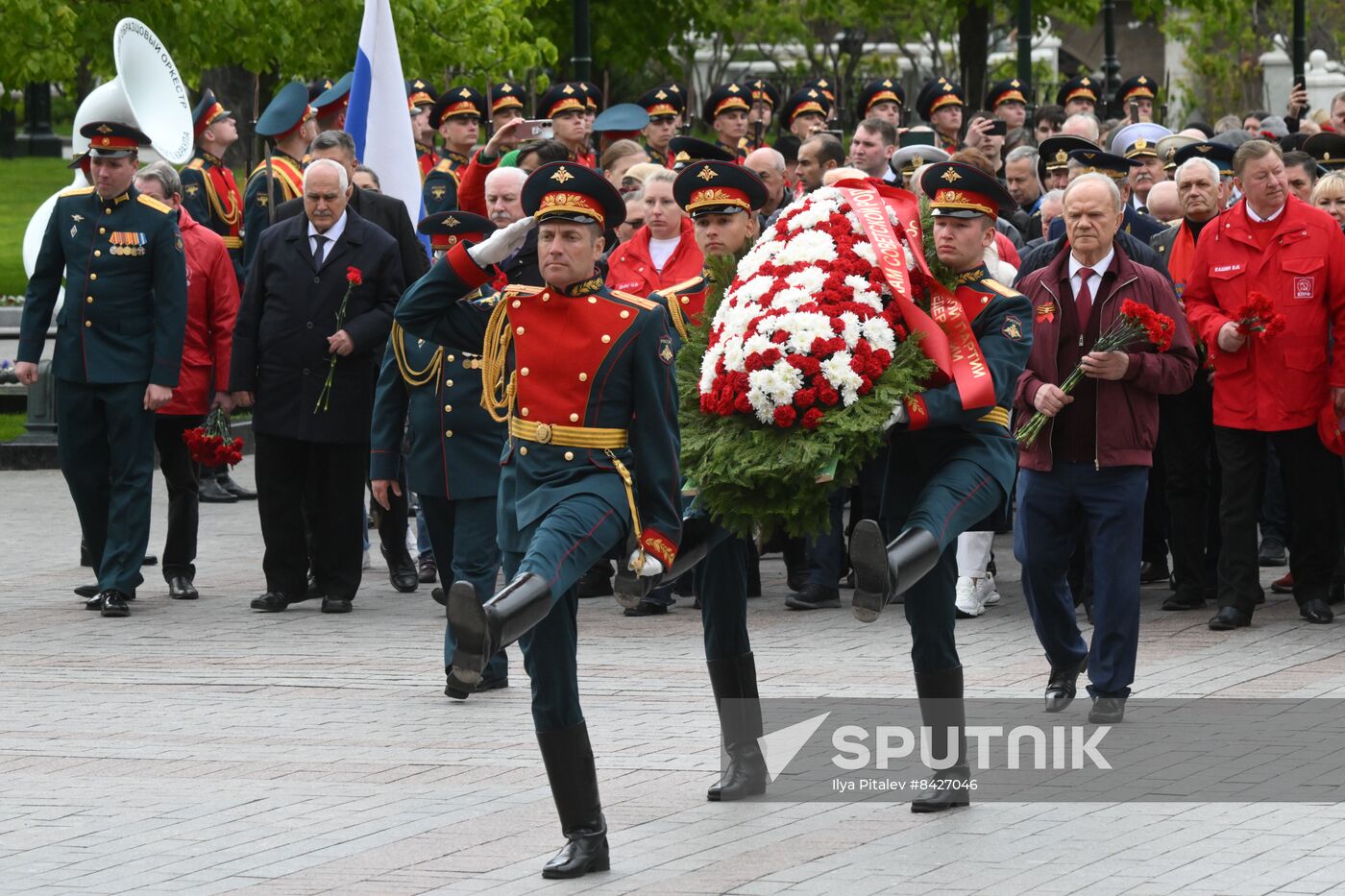 Russia WWII Wreath Laying