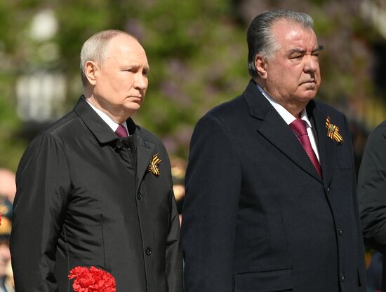 Russia Putin WWII Victory Day Wreath Laying