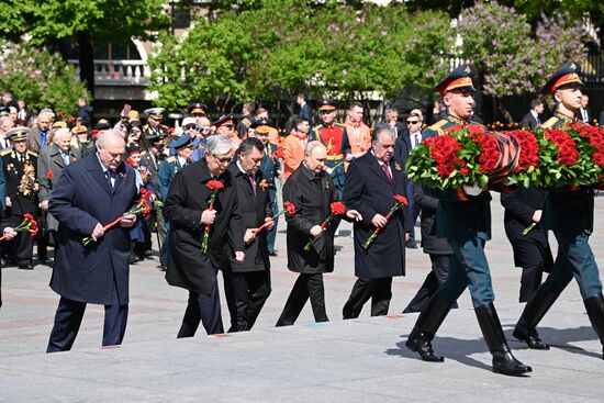 Russia Putin WWII Victory Day Wreath Laying